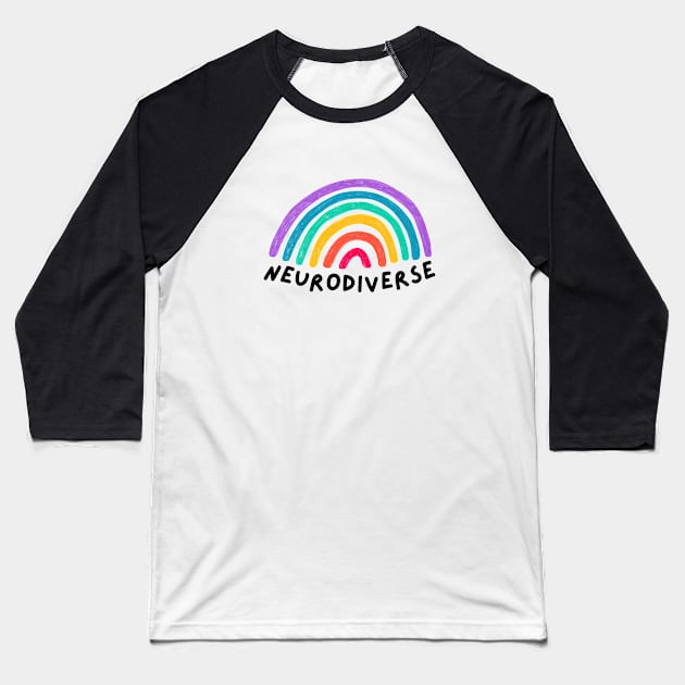 Neurodiverse Baseball T-Shirt by applebubble